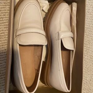 New Madewell Chunky White Loafers
